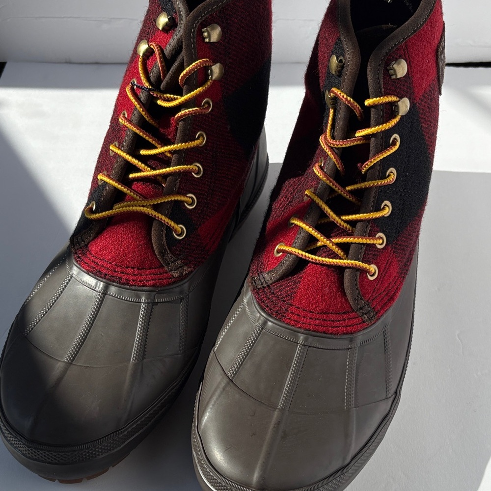 Polo by Ralph Lauren Red and Brown Men's Boots
